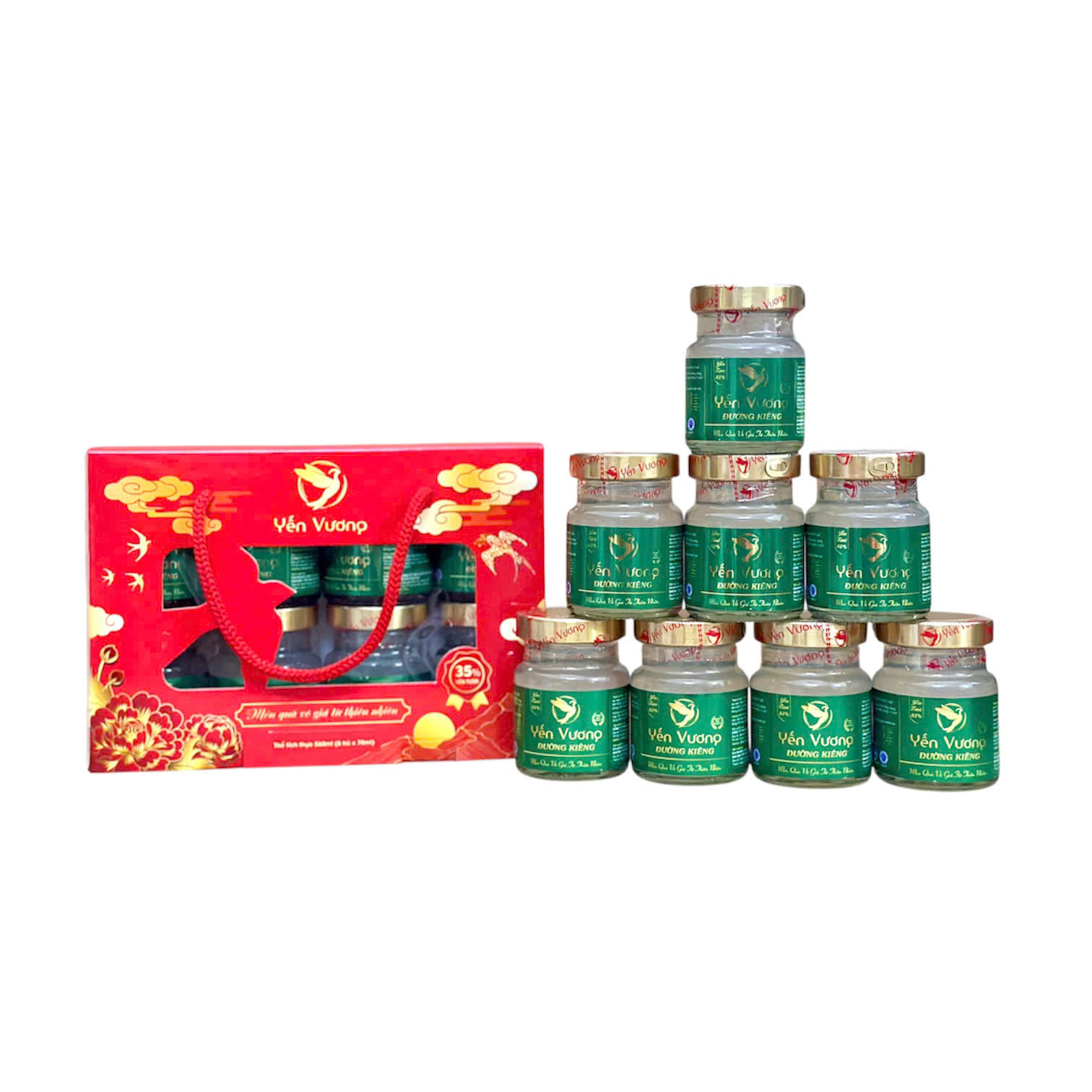 Lốc 8 hũ yến Vương 70ml Đường Ăn Kiêng